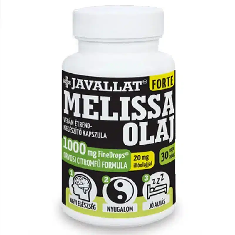 Javallat Forte Melissa olaj kapszula - 60db Javallat Forte Melissa olaj kapszula - 60db