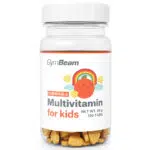 GymBeam Multivitamin narancs ízű rágótabletta gyerekeknek - 120db