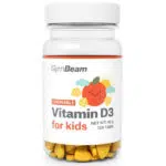 GymBeam D3-vitamin narancs ízű rágótabletta gyerekeknek - 120db