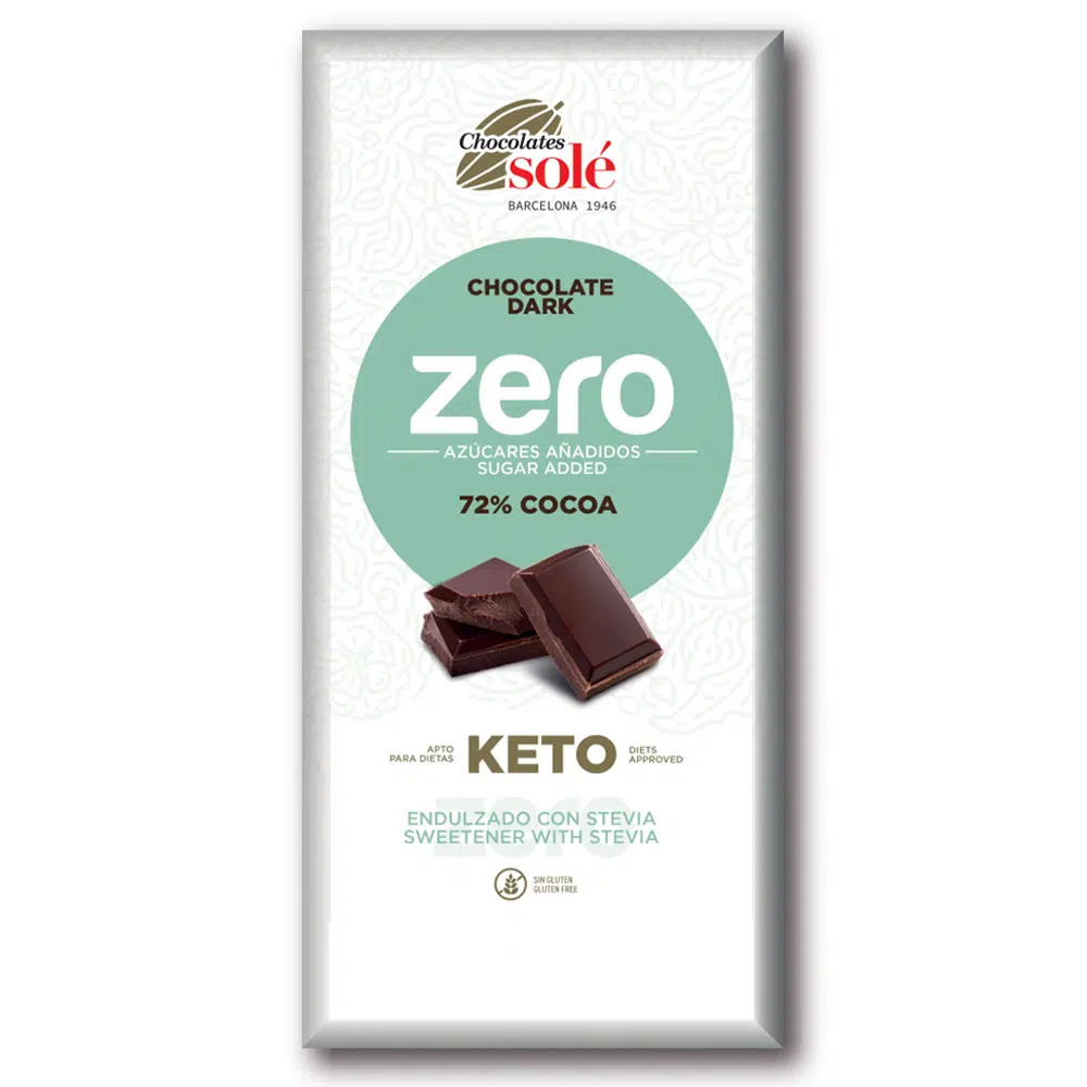 Chocolates Solé ZERO 72% Étcsokoládé - 25g Chocolates Solé ZERO 72% Étcsokoládé - 25g