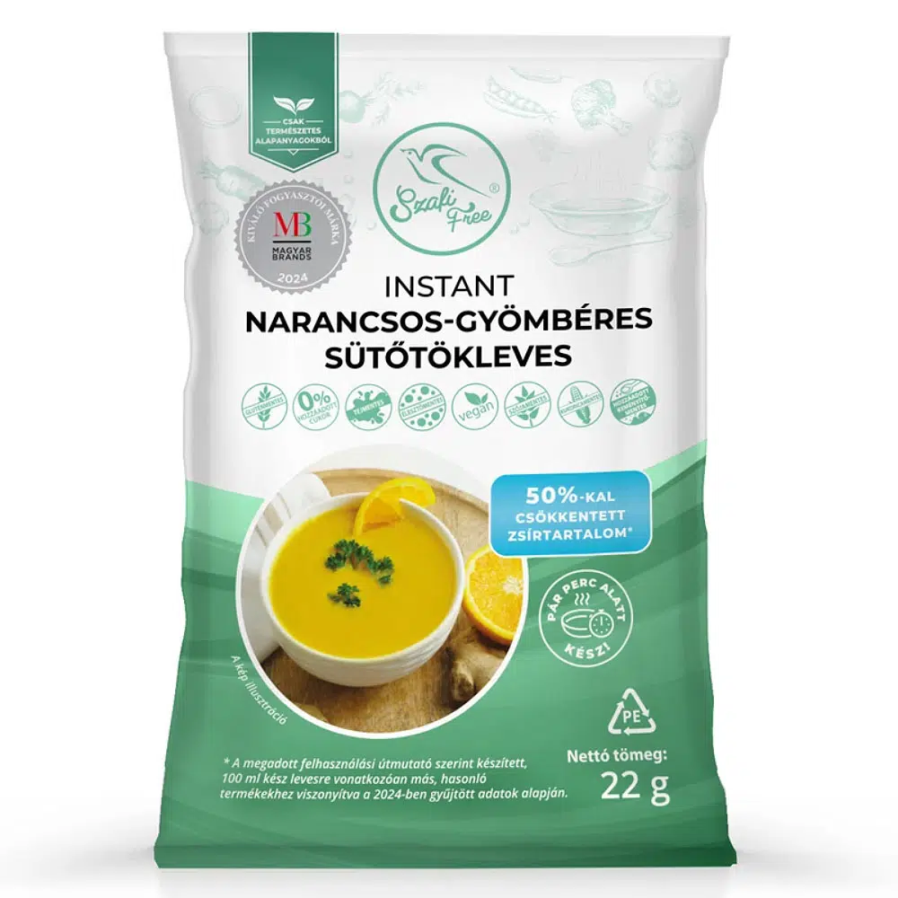 Szafi Free narancsos-gyömbéres sütőtökleves - 22 g Szafi Free narancsos-gyömbéres sütőtökleves - 22 g