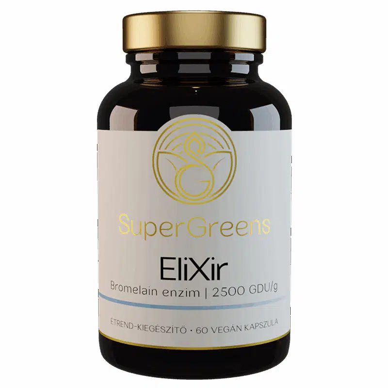 SuperGreens EliXir Bromelain enzimmel kapszula - 60db SuperGreens EliXir Bromelain enzimmel kapszula - 60db