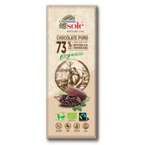Chocolates Solé 73% Bio Étcsokoládé - 25g