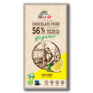 Chocolates Solé 56% Bio Citromos Étcsokoládé - 100g
