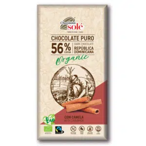 Chocolates Solé 56% Bio Fahéjas Étcsokoládé - 100g