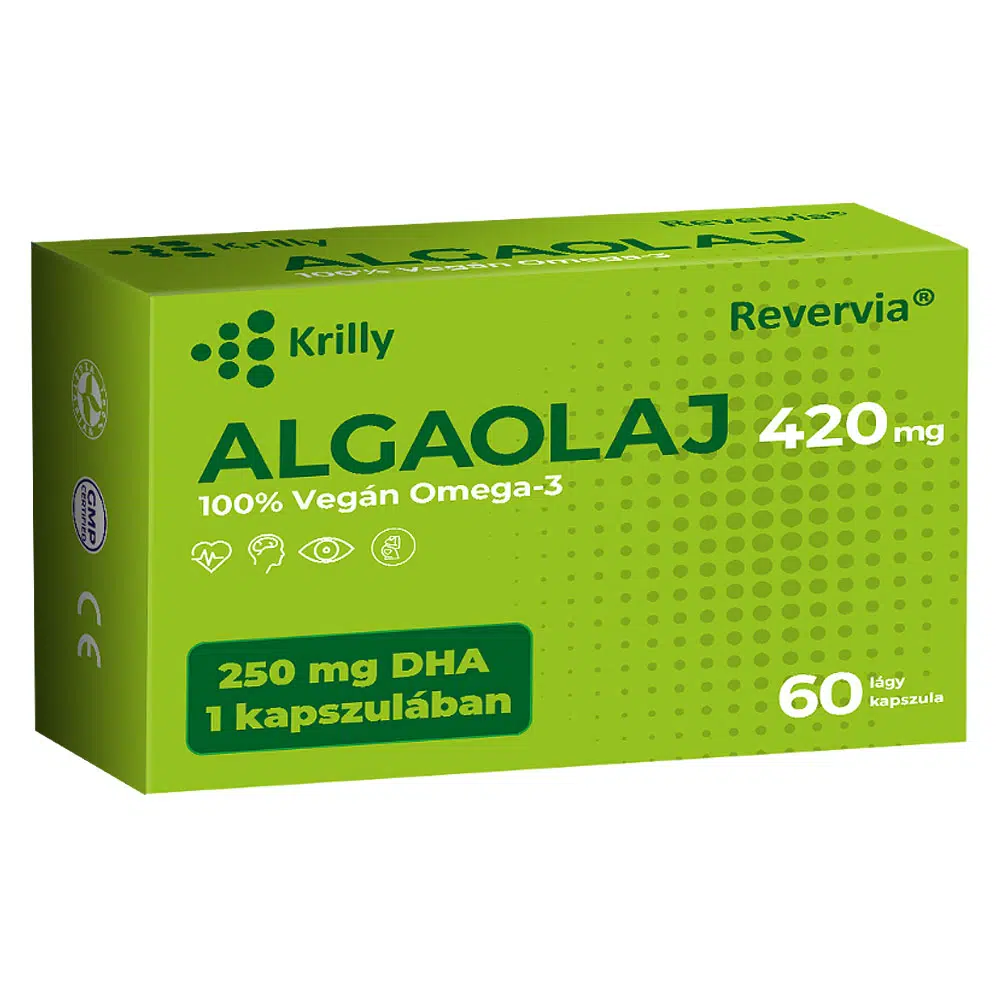 Krilly Algaolaj 100% Vegán Omega-3 kapszula - 60db Krilly Algaolaj 100% Vegán Omega-3 kapszula - 60db