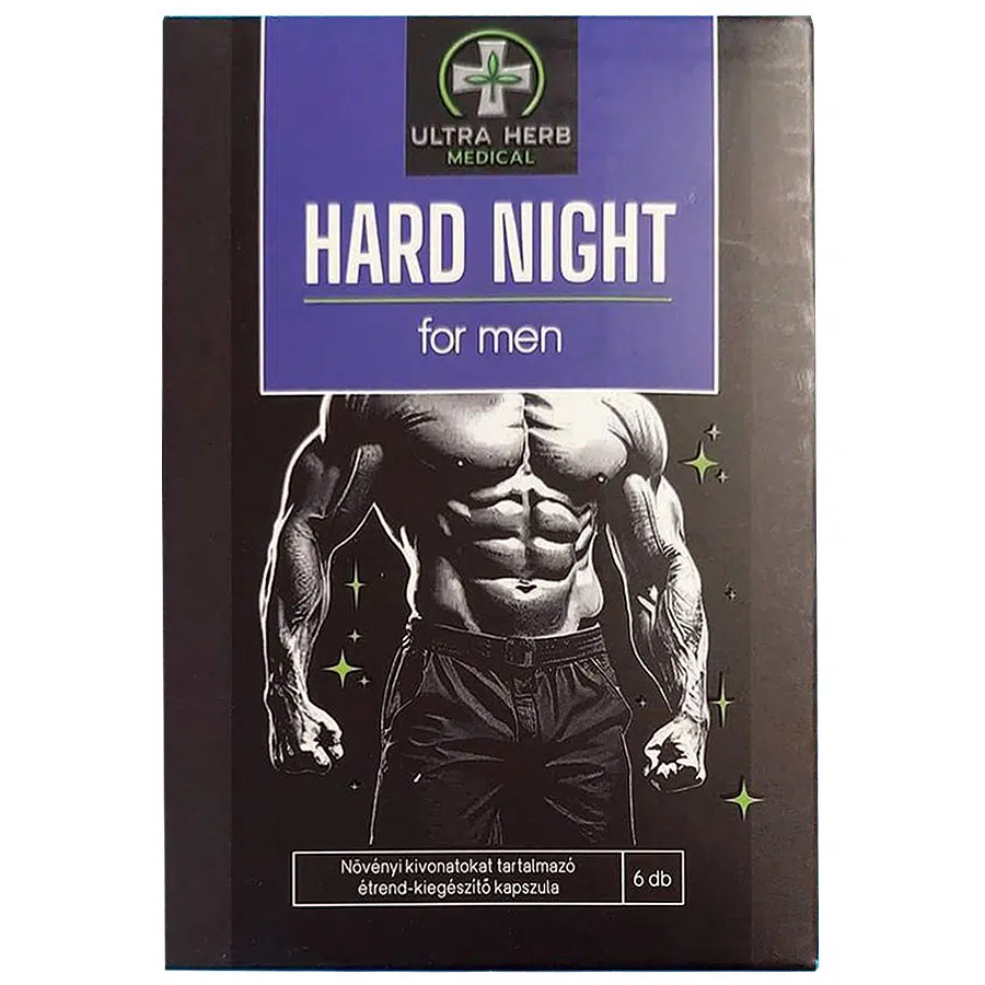 HARD NIGHT erős potencianövelő kapszula - 6db HARD NIGHT erős potencianövelő kapszula - 6db