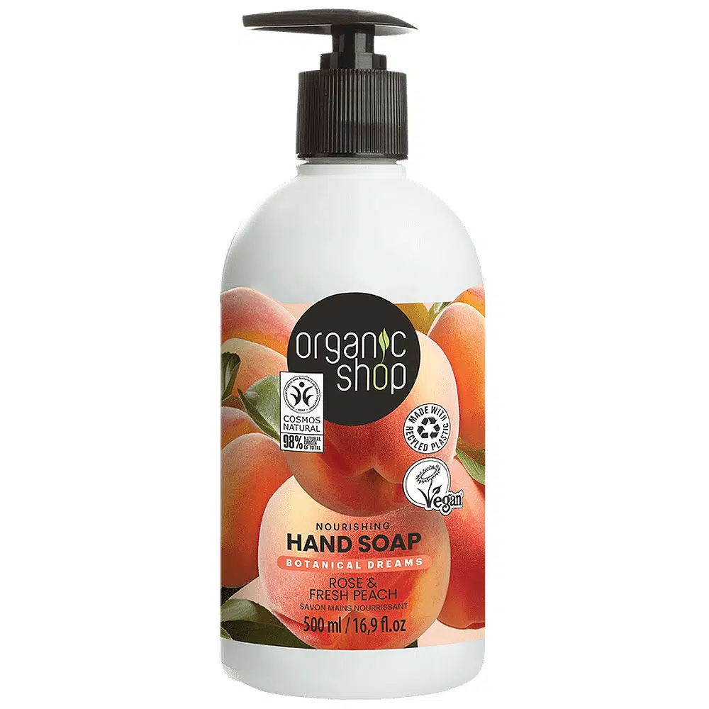 Organic Shop Tápláló folyékony szappan rózsával és őszibarackkal - 500ml Organic Shop Tápláló folyékony szappan rózsával és őszibarackkal - 500ml