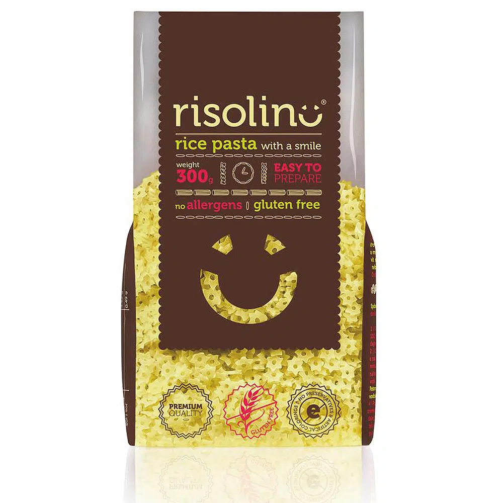 Risolino gluténmentes rizstészta Csillag levestészta - 300g Risolino gluténmentes rizstészta Csillag levestészta - 300g