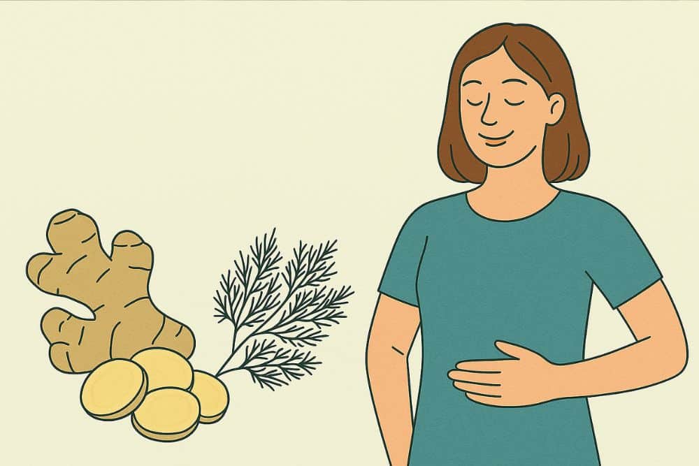 Puffadás ellen: Gyömbér és édeskömény