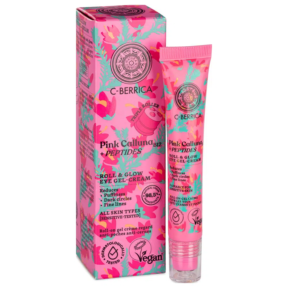 Natura Siberica C-Berrica Pink Calluna Ragyogásfokozó Szemkörnyékápoló roll-on gélkrém - 20ml Natura Siberica C-Berrica Pink Calluna Ragyogásfokozó Szemkörnyékápoló roll-on gélkrém - 20ml