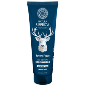 Natura Siberica „Severe force” Mélytisztító sampon minden hajtípusra férfiaknak - 200ml