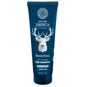 Natura Siberica „Severe force” Mélytisztító sampon minden hajtípusra férfiaknak - 200ml