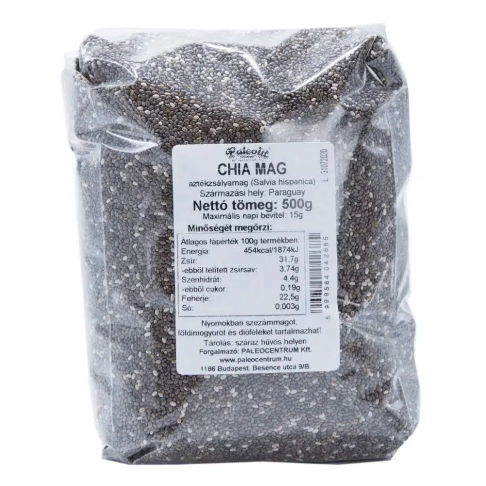 Paleolit Chia mag fekete - 500g Paleolit Chia mag fekete - 500g