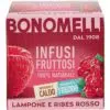 Bonomelli Málna és piros ribizli gyümölcstea – 12 tasak