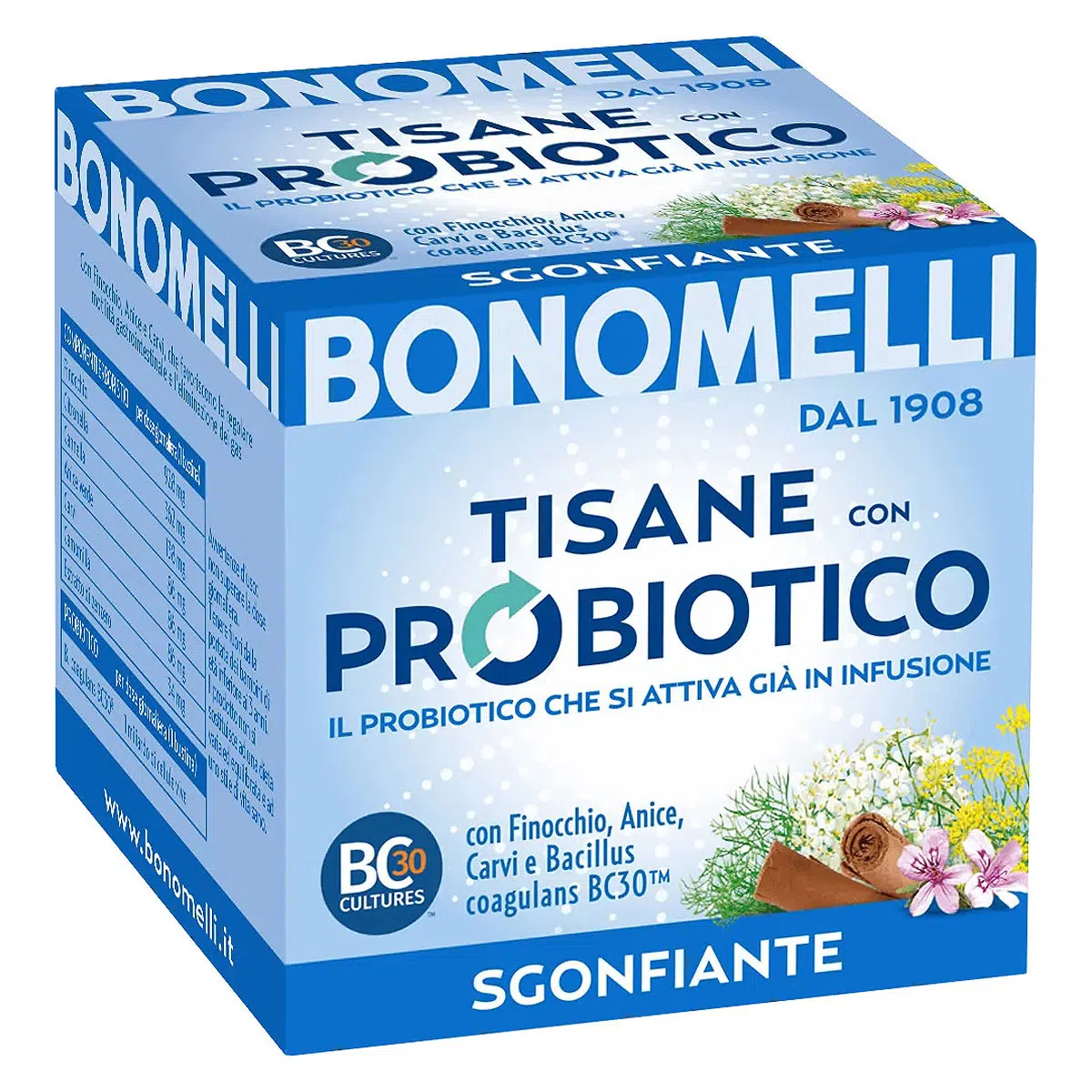 Bonomelli Puffadás elleni tea probiotikummal - 10 filter Bonomelli Puffadás elleni tea probiotikummal - 10 filter