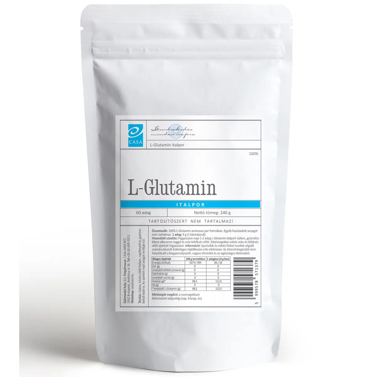 Casa L-Glutamin - 240g Casa L-Glutamin - 240g