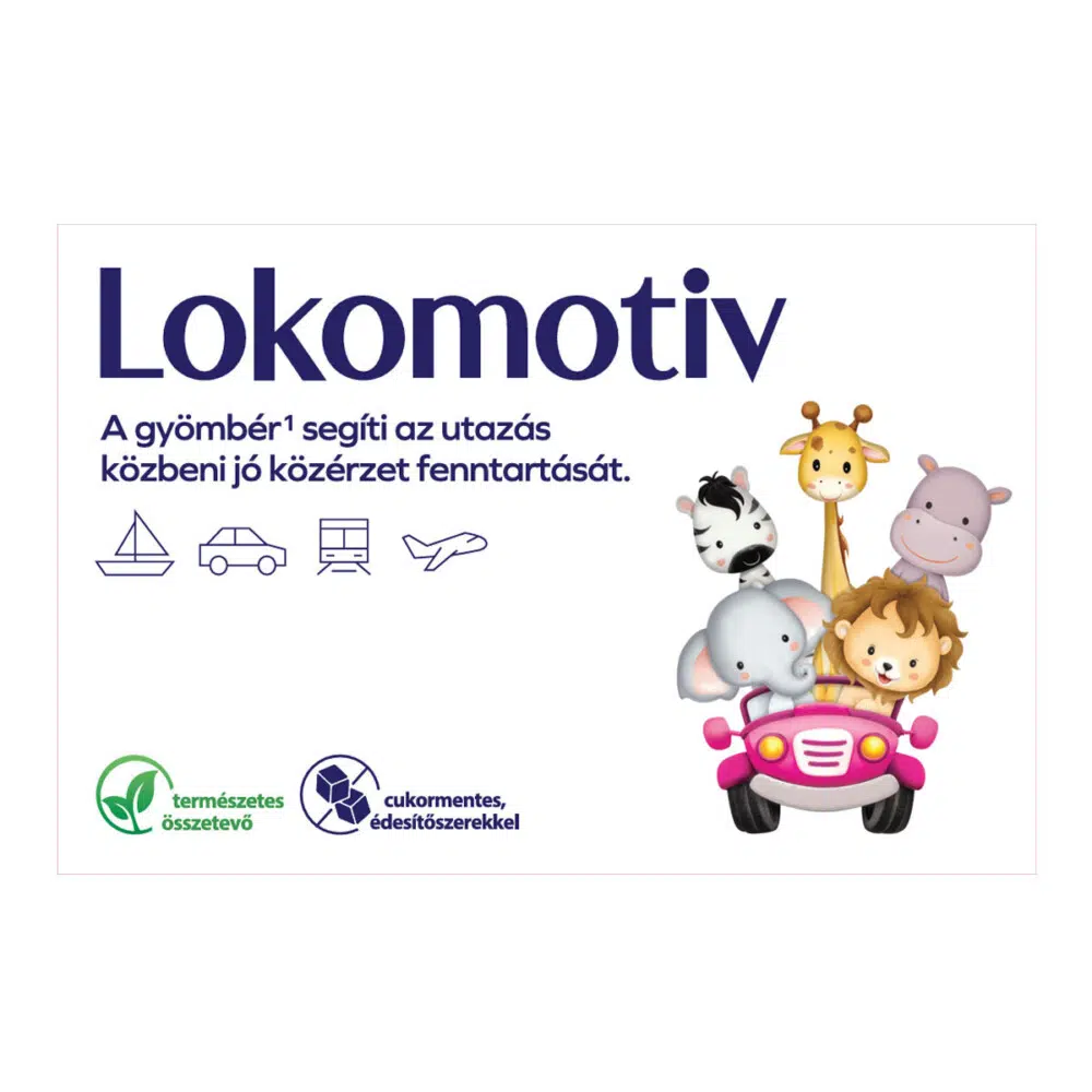 Lokomotiv gyömbér cukormentes szopogató tabletta - 6db Lokomotiv gyömbér cukormentes szopogató tabletta - 6db