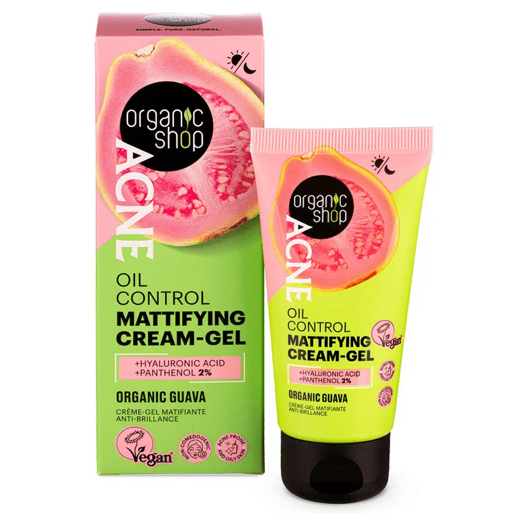 Organic Shop ACNE Mattító krémgél bio guavával - 50ml Organic Shop ACNE Mattító krémgél bio guavával - 50ml