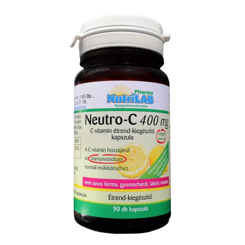 NutriLAB Neutro-C Vitamin 400mg kapszula 90db NutriLAB Neutro-C Vitamin 400mg kapszula 90db