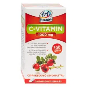 1x1 vitaday C-vitamin 1000mg csipkebogyós filmtabletta 100db