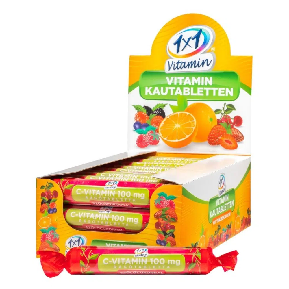 1x1 Vitamin C-vitamin 100 mg szőlőcukorral cseresznyés 17x 1x1 Vitamin C-vitamin 100 mg szőlőcukorral cseresznyés 17x