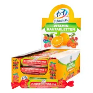 1x1 Vitamin C-vitamin 100 mg szőlőcukorral eper 17x