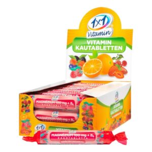 1x1 Vitamin Mg 100mg +B6 szőlőcukorral málnás 17x
