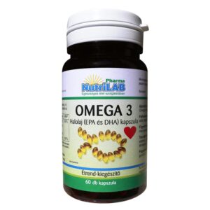 NutriLAB Omega-3 halolaj 500mg kapszula 60db
