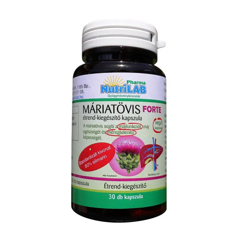 NutriLAB Máriatövis Forte 30 kapszula NutriLAB Máriatövis Forte 30 kapszula