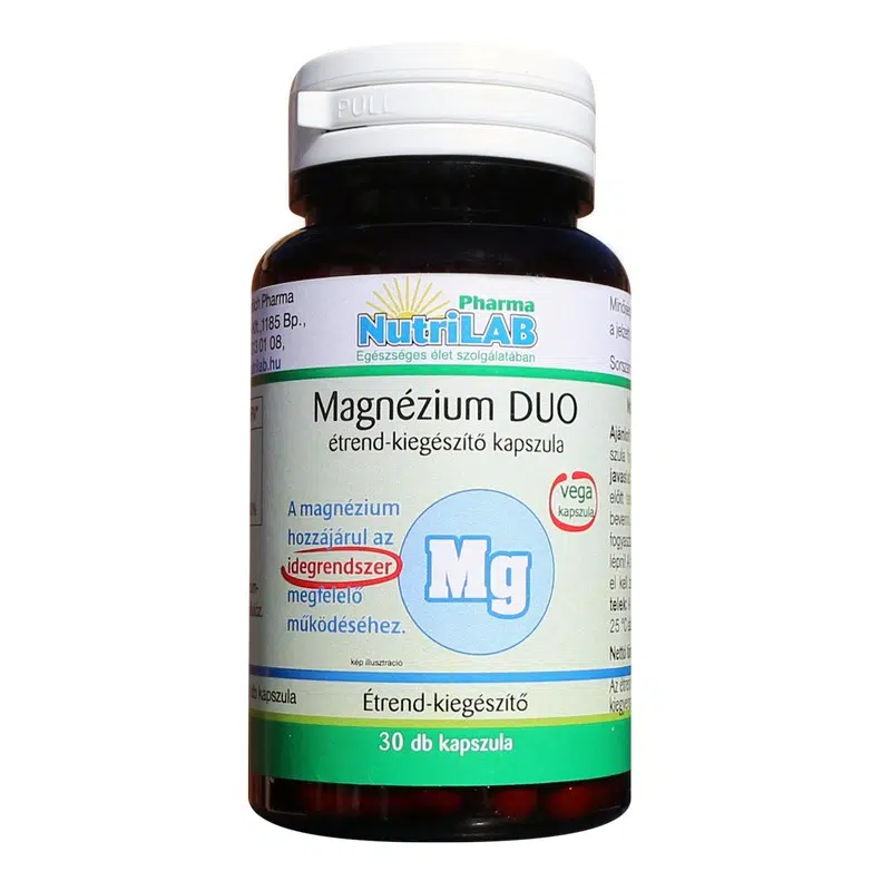 NutriLAB Duo-Magnézium kapszula 30db NutriLAB Duo-Magnézium kapszula 30db