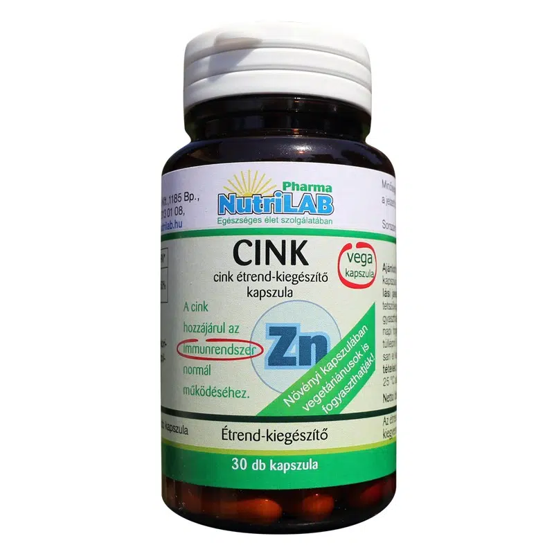NutriLAB Cink kapszula 30db NutriLAB Cink kapszula 30db