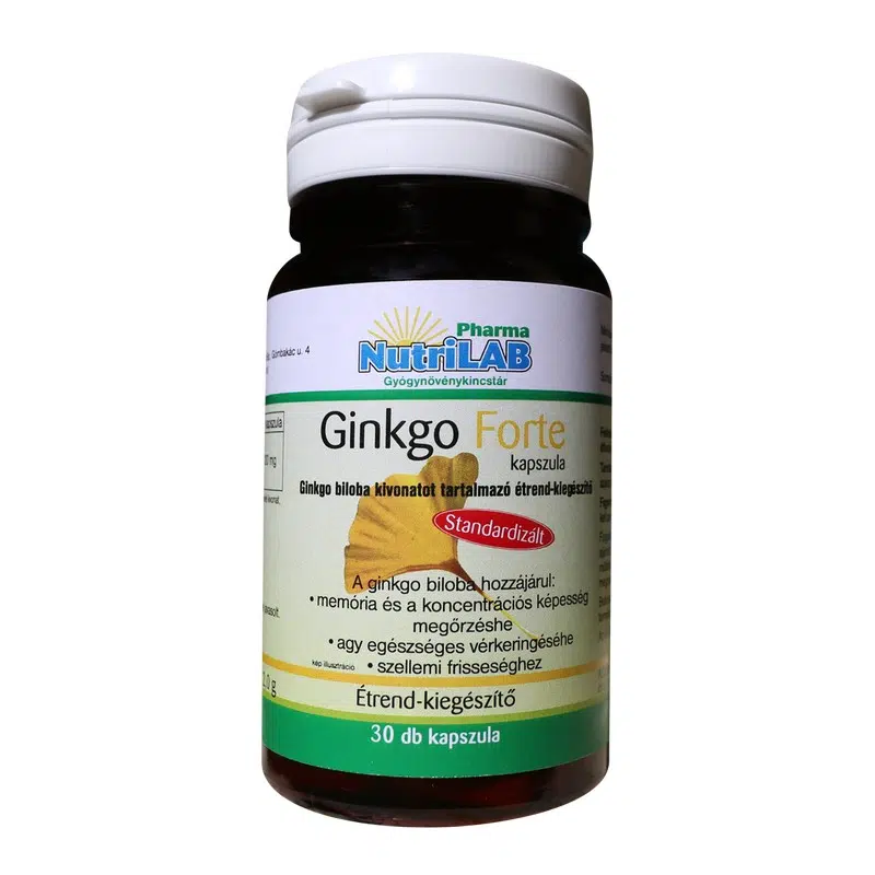 NutriLAB Gingko Forte kapszula 30db NutriLAB Gingko Forte kapszula 30db