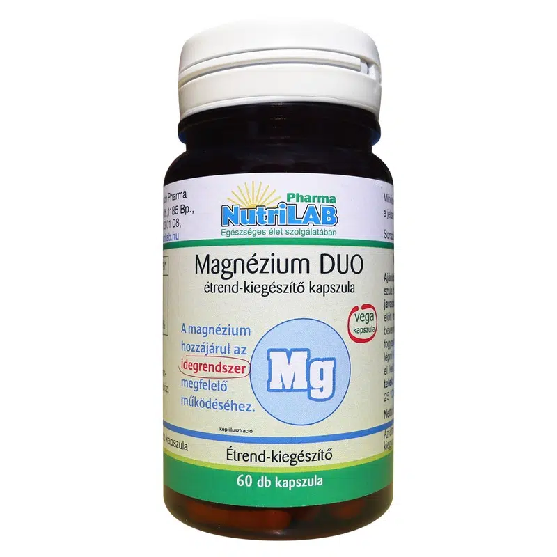 NutriLAB Duo-Magnézium kapszula 60db NutriLAB Duo-Magnézium kapszula 60db