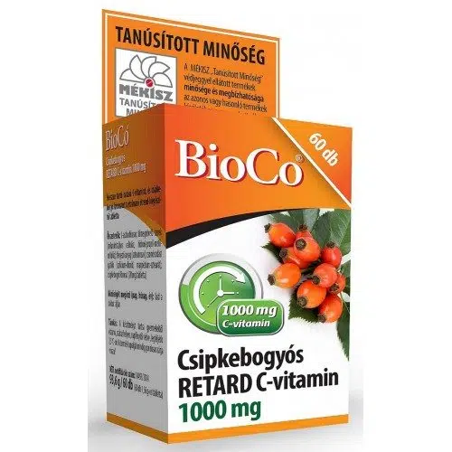 Bioco C-vitamin csipkebogyóval retard 1000mg 60db Bioco C-vitamin csipkebogyóval retard 1000mg 60db