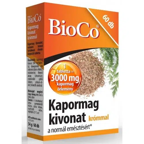 Bioco kapormag kivonat tabletta krómmal 60 db Bioco kapormag kivonat tabletta krómmal 60 db