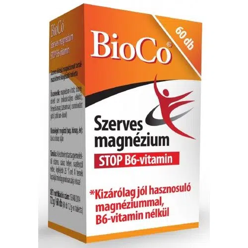 BioCo Szerves Magnézium (Stop B6) 60db BioCo Szerves Magnézium (Stop B6) 60db