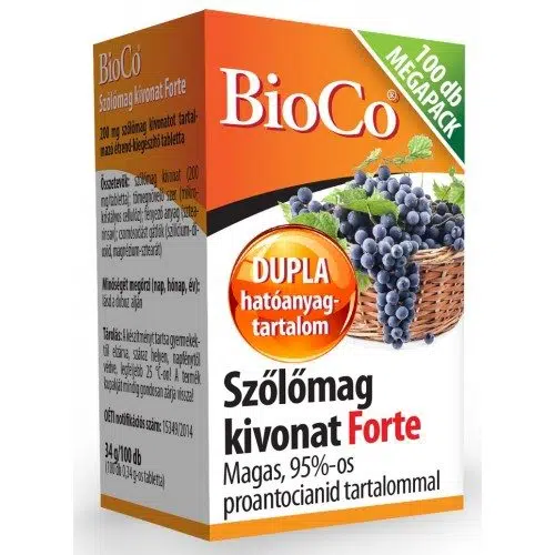 Bioco szőlőmag kivonat forte megapack 100 db Bioco szőlőmag kivonat forte megapack 100 db