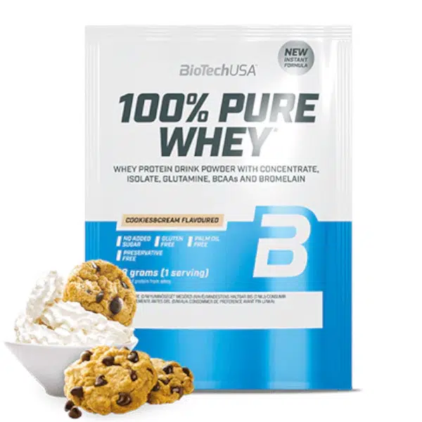 Biotech 100% Pure Whey 28g cookies&cream Biotech 100% Pure Whey 28g cookies&cream