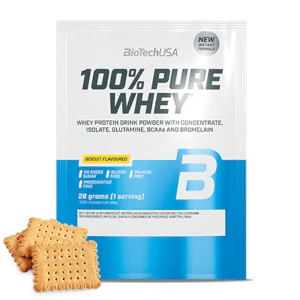 Biotech 100% Pure Whey 28g black biscuit Biotech 100% Pure Whey 28g black biscuit