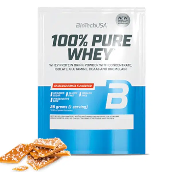 Biotech 100% Pure Whey 28g sós karamell Biotech 100% Pure Whey 28g sós karamell