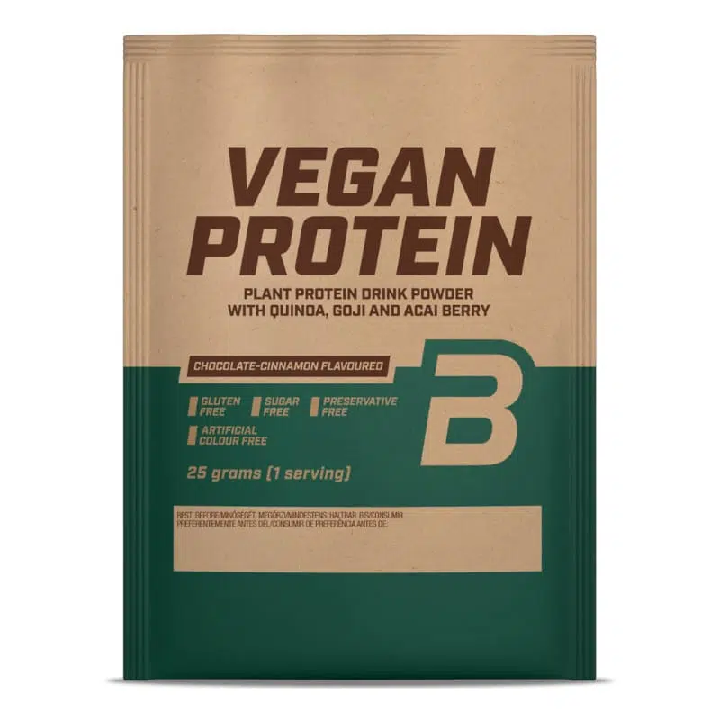 Biotech Vegan Protein 10x25g csokoládé-fahéj Biotech Vegan Protein 10x25g csokoládé-fahéj