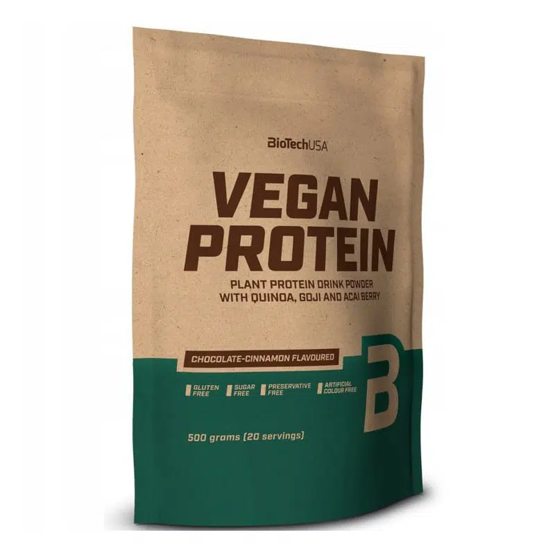 Biotech Vegan Protein 500g csokoládé-fahéj Biotech Vegan Protein 500g csokoládé-fahéj