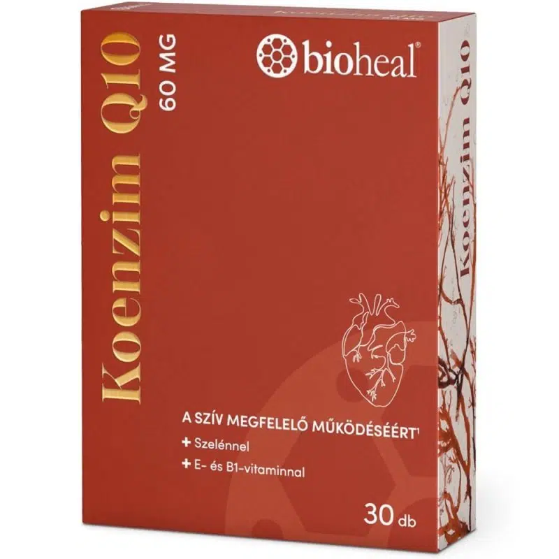Bioheal koenzim q10 szelénnel + E- és B1 vitaminnal 30db Bioheal koenzim q10 szelénnel + E- és B1 vitaminnal 30db