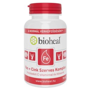 Bioheal vas+cink szerves komplex tablet. 70 db