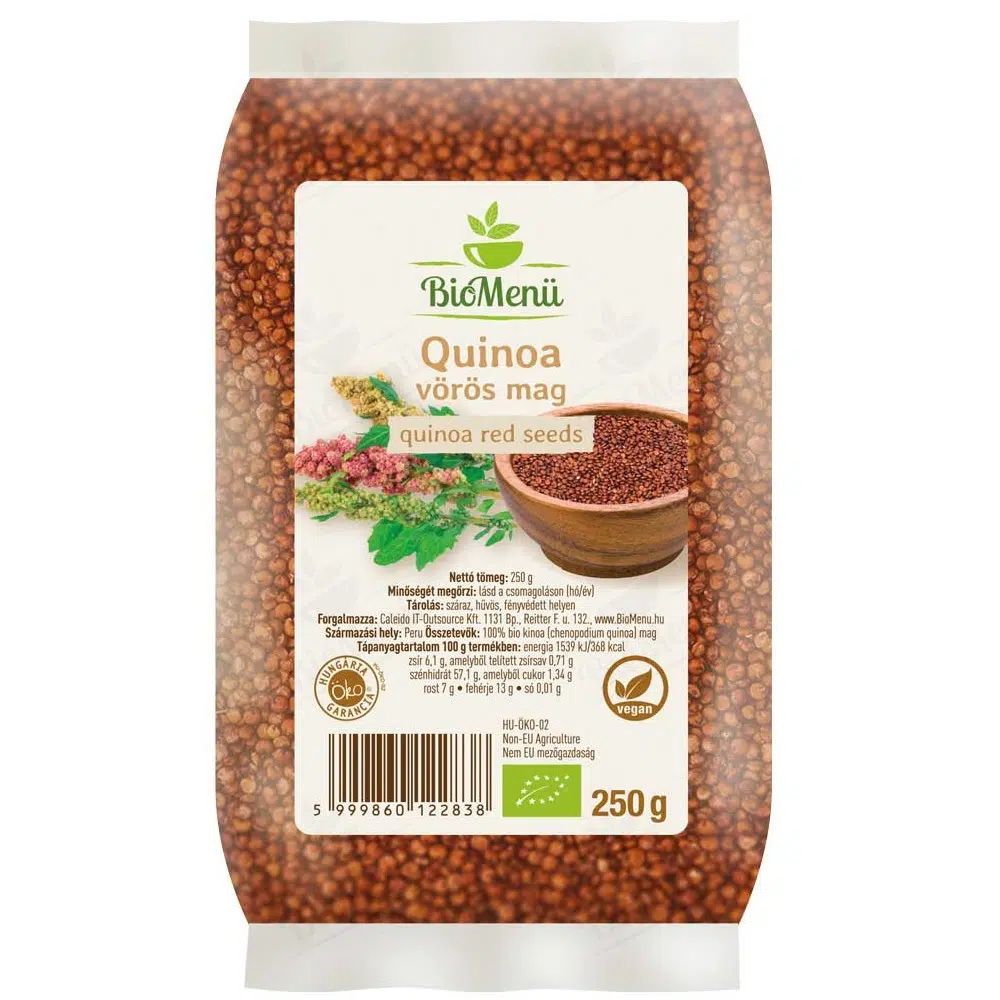 Biomenü bio Quinoa vörös mag 250 g Biomenü bio Quinoa vörös mag 250 g