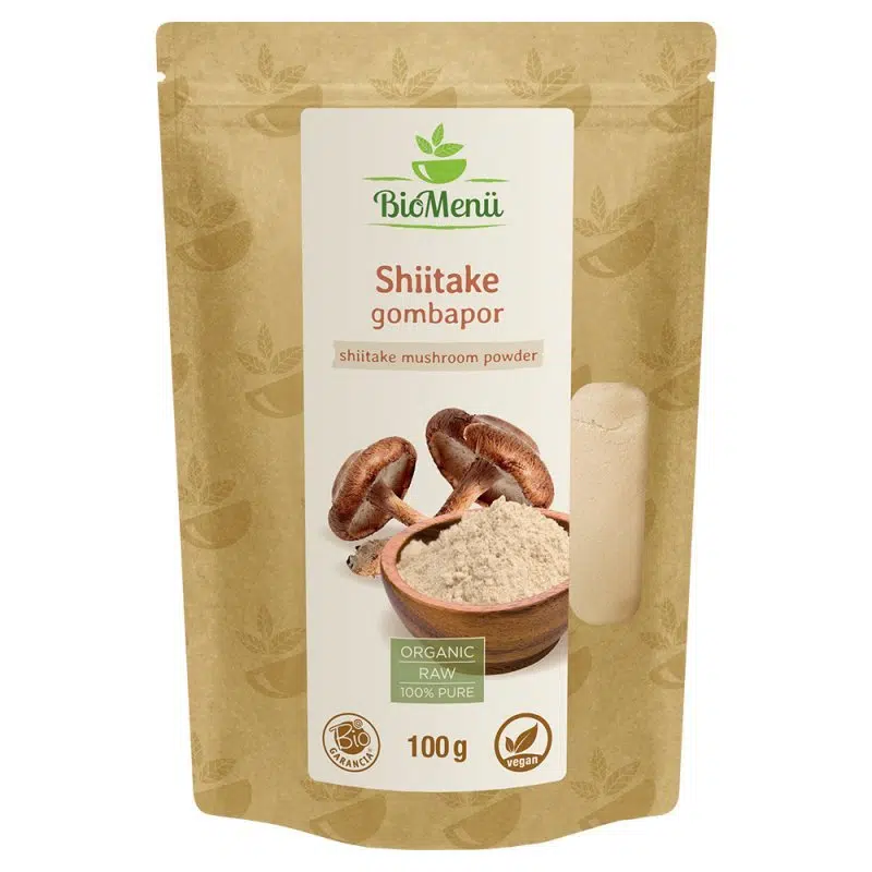 Biomenü Bio Shiitake gombapor 100g Biomenü Bio Shiitake gombapor 100g