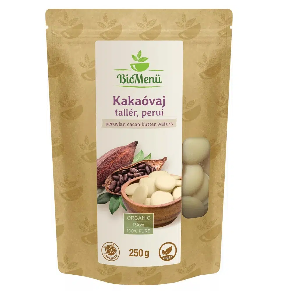 Biomenü bio perui kakaóvaj tallér 250 g Biomenü bio perui kakaóvaj tallér 250 g
