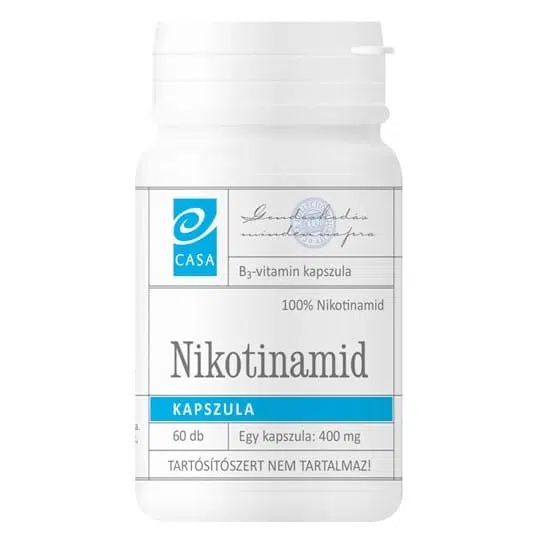 Casa Nikotinamid B3-vitamin kapszula 60db Casa Nikotinamid B3-vitamin kapszula 60db