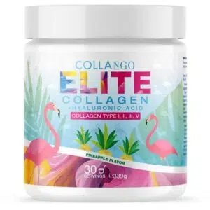 Collango ELITE Collagen + Hyaluronic Acid Ananász ízű por 339 g Dobozos